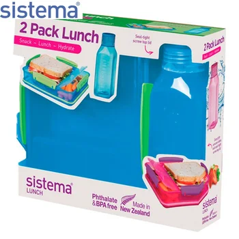 

Набор Sistema "LUNCH+BAKE IT" контейнер и бутылка 475мл, синий, 1597