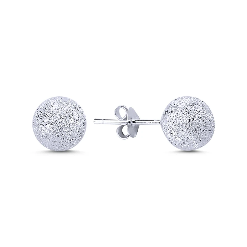 

Armagano 8mm Laser Ball Earrings