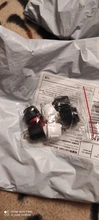 Rocker-Switches Round ON-OFF Black White Mini KCD1-105 6pcs 20mm-Diameter 2-Pin Red