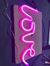 Sign-Lamp Battery-Box Nightlight Led-Neon-Lights Christmas Wedding Double-Powered Love-Shape