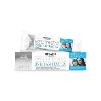 

Organic people toothpaste Super air flow safe whitening