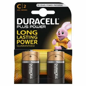 

BATTERY DURACELL POWER PLUS C LR14 2KP