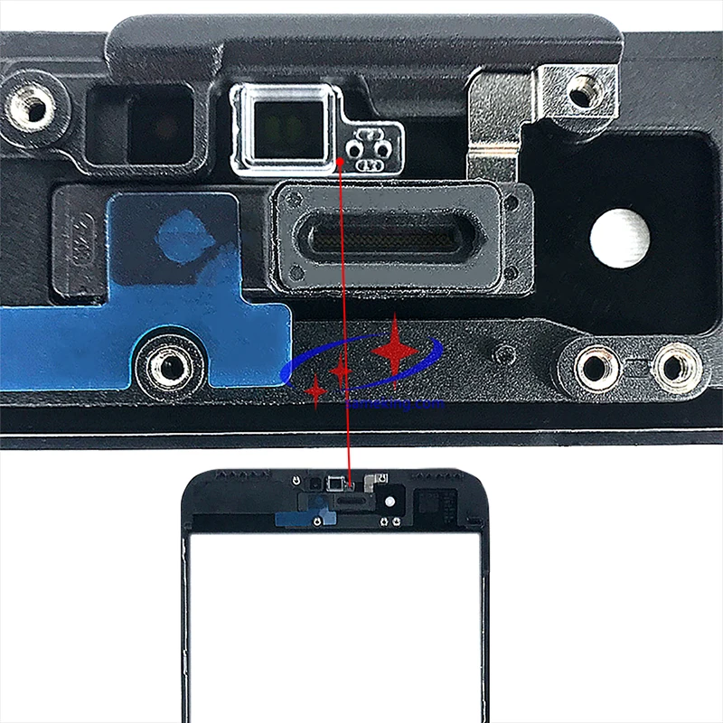 

camera sensor for iphone 6/6p/6s/6sp/7/7p/8/8p front glass, cheap price camera holder high quality cellphone repair parts 100pcs