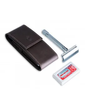 

Dovo Leather Travel Case & Merkur 33C Safety Razor