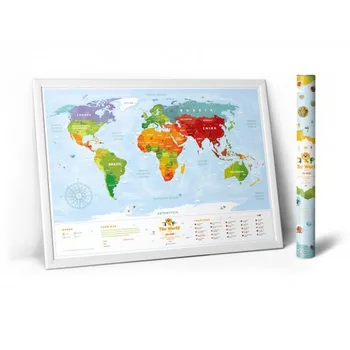 

Cognitive world map for children travel map kids animals