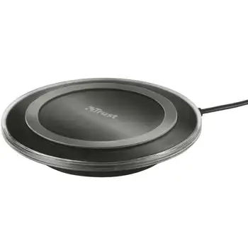 

Wireless Charger trust urban yudo 21310-press and charge-compatible with qi wireless charging-led indicator