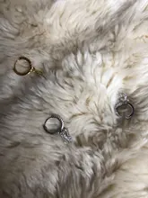 Pendientes con pasador en forma de letra para mujer, 1 pieza, pendientes con pasador en forma de letra para mujer, pendientes de moda para las orejas, joyería, 26 pendientes colgantes de circonita para adolescentes 2021