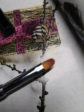 Espátula acrílica para uñas, herramienta de manicura, extensión de Gel UV, pincel para pintar Flores, 1 unidad