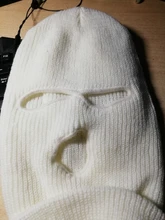 Máscara de cobertura de la cara completa, gorro de Pasamontañas de punto de 3 agujeros, táctica del ejército CS, para invierno, esquí, ciclismo, gorro, bufanda, mascarilla facial cálida
