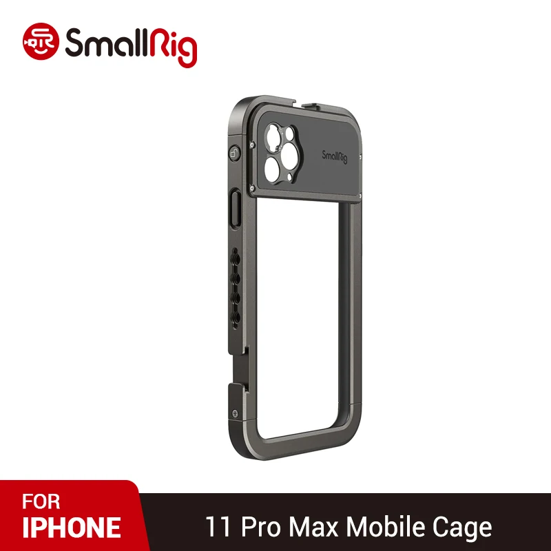 

SmallRig Mobile Phone Cage For iPhone 11 Pro Max Pocket Protective With Cold Shoe Mounts Vlog Shooting phone kit - 2778