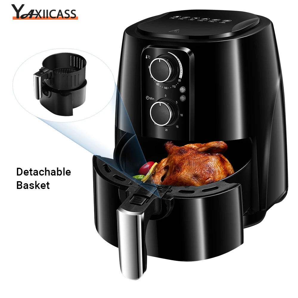 Yaxiicass 5.5l Air Fryer Without Oil Electric Oilfree Deep Fryer 360