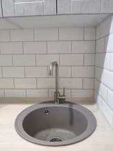 Leeme-grifo de acero inoxidable con un solo Mango para la cocina, rociador de un solo orificio, cepillado, L74998A-4 3