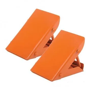 

PAIR OF CHOCKS STEEL FOR WHEELS