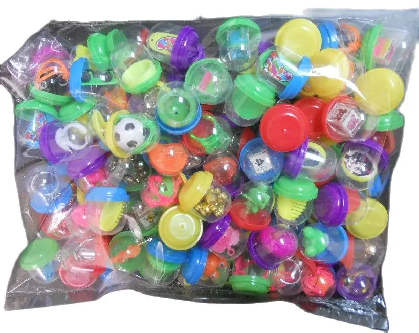 2 inch Vending Machine Capsules STICKY TOY MIX 100 pieces Birthday Grab Bags 2" 