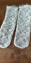Calcetines de Color sólido niñas bebé blanco de encaje de bebé hasta la rodilla medias transpirables para verano recién nacido niñas Calcetines