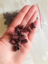 COSCELIA 100 unids/set bandas de lijado cortadores para la máquina de fresado de uñas de manicura brocas para fresadora de broca para uñas de arte herramienta