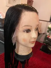 Peluca de cabello humano HD transparente con encaje Frontal prearrancado, cuerpo brasileño, Onda de encaje Frontal, pelo de bebé, cabello de princesa Remy