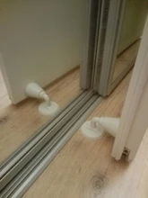 Tope de puerta de silicona silenciosa sin perforación, tapón de absorción de pared para inodoro, soporte de puerta antigolpes, tope de puerta de engranaje de resistencia