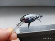WLure-buzo de agua profundo ligero, 7g, 5cm, 3-4 metros, bamboleante, recubrimiento epoxi, anzuelos triples, señuelo, Crankbait C549