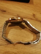 LIGE-Reloj de lujo con correa de acero dorado rosa para mujer, accesorio de pulsera resistente al agua, de marca superior