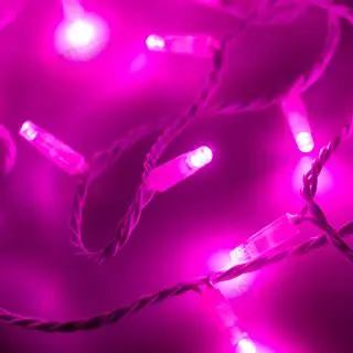 

025821 led Garland ard-string-classic-10000-white-100led-std pink (230V, 7W)-1 pc Arlight