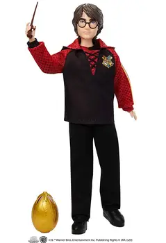 

Harry Potter with a wand and a golden egg