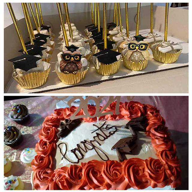 Érettségi Szilikon Formák Doktori Sapka Diploma Diplomás Fondant Penész Cupcake Topper Torta Dekoráció Szerszámok Cukorkás Csokoládé - Image 6