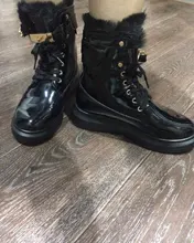 Ankle-Boots Sneakers Warm-Shoes High-Top Women Winter Short Black/sliver LEOSOXS No 