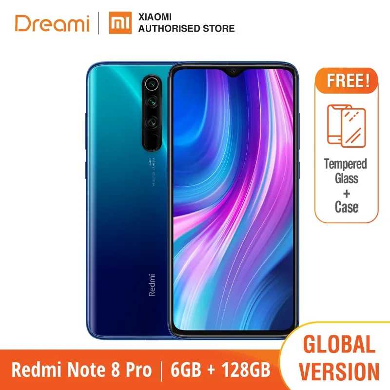 

Global Version Xiaomi Redmi Note 8 PRO 128GB ROM 6GB RAM (LATEST ARRIVAL!!), note8 pro Smartphone Mobile