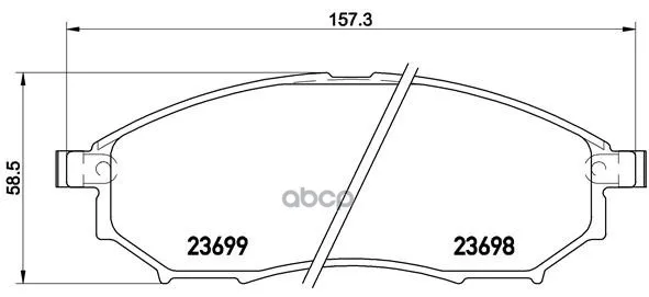 P56094_колодки Дисковые Передние! Nissan Quahqai, Infinity Ex/M35/M37/Qx50 1.6-3.7i/D 10 Brembo P56094 Brembo арт. P56094