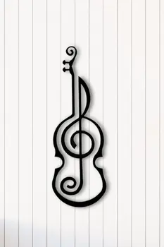 

Angemiel Home Note Violin Metal Wall Table Home And Office