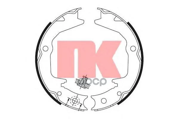 Колодки Ст.Тормоза Mitsubishi Lancer 01/Outlander 03/Galant 9603 Nk 2730674 Nk арт. 2730674