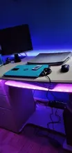 Tira de Luces Led RGB 5050 DC 12V IP20, lazo cinta Flexible diodo Bluetooth WIFI IR mando a distancia adaptador