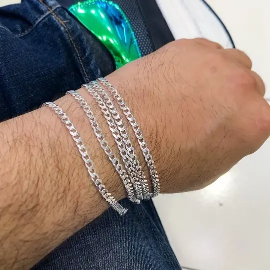 4 mm 314cc The Ideal Model Silver Men Bracelet