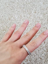 Huitan-Anillo de lujo para mujer, Micro pavé grande redondo/cuadrado/ovalado de CZ, joyería de boda, regalo de amor para esposa, alta calidad