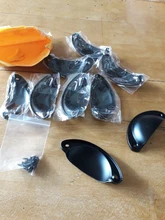 KAK-tiradores de puerta de Metal Retro, armario con cajones de cocina, perillas de muebles, artículos de mano, Alacena antigua, concha de latón, 10 Uds.