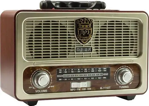 Meier M 111BT Ностальгический Деревянный Ретро fm радио USB SD BLUETOOTH|Радиоприёмники| | АлиЭкспресс