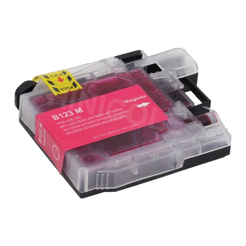 HINICOLE 4 Color Compatible LC123 Ink Cartridge for Brother DCP J552DW DCP J752DW MFC J470DW MFC J650DW J172W Inkjet Printer