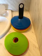 Disc-Cone-Set Plastic-Stand-Holder Game-Disc Football-Ball Soccer Training-Space Agility