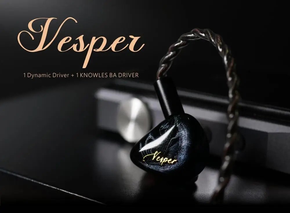 AK QOA Vesper 1BA+1DD Hybrid Driver In Ear