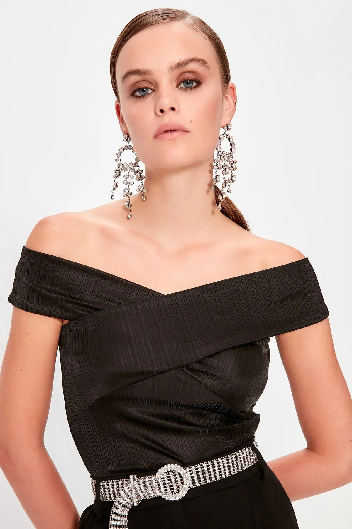 Trendyol группа детальный Bluz TPRSS19YN0233| |