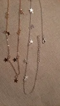 Collar con colgante de estrellas para mujer, gargantilla de metal modelo JN0377 con accesorios de estrellas de cinco puntas en color dorado, sencilla para regalo de fiesta