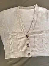 Knit Cardigan Short Sweter Women Jacket High-Waist Solid-Color Winter New Small Autumn