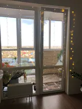 Light Led Curtain-String Window-Decor Christmas Garland Patio Xmas Party 220V EU AIFENG