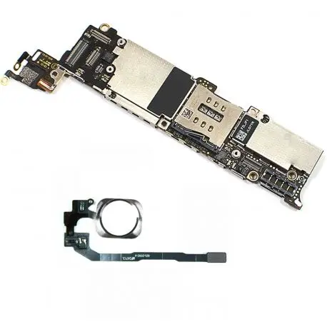 Collection  Motherboard for Apple iPhone 5S 32GB With touch iD / Button Silver Unlocked 