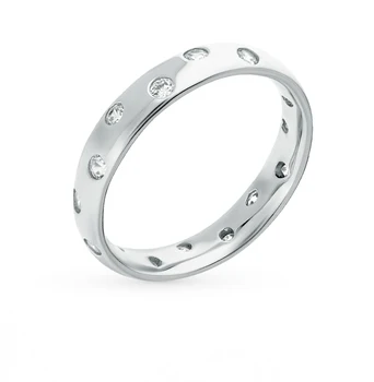 

Silver ring with cubic zirconia sunlight sample 925