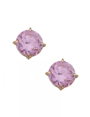 Pendientes Oro Circonitas de color