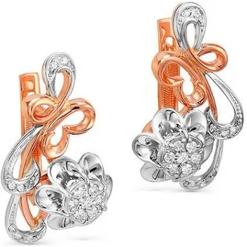 

Kabarovsky earrings with 30 diamonds in red gold