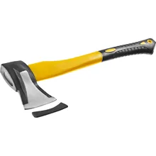 Топор-колун кованный с двухкомпонентной фиберглассовой рукояткой STAYER 1000 г. 450 мм 20623-10