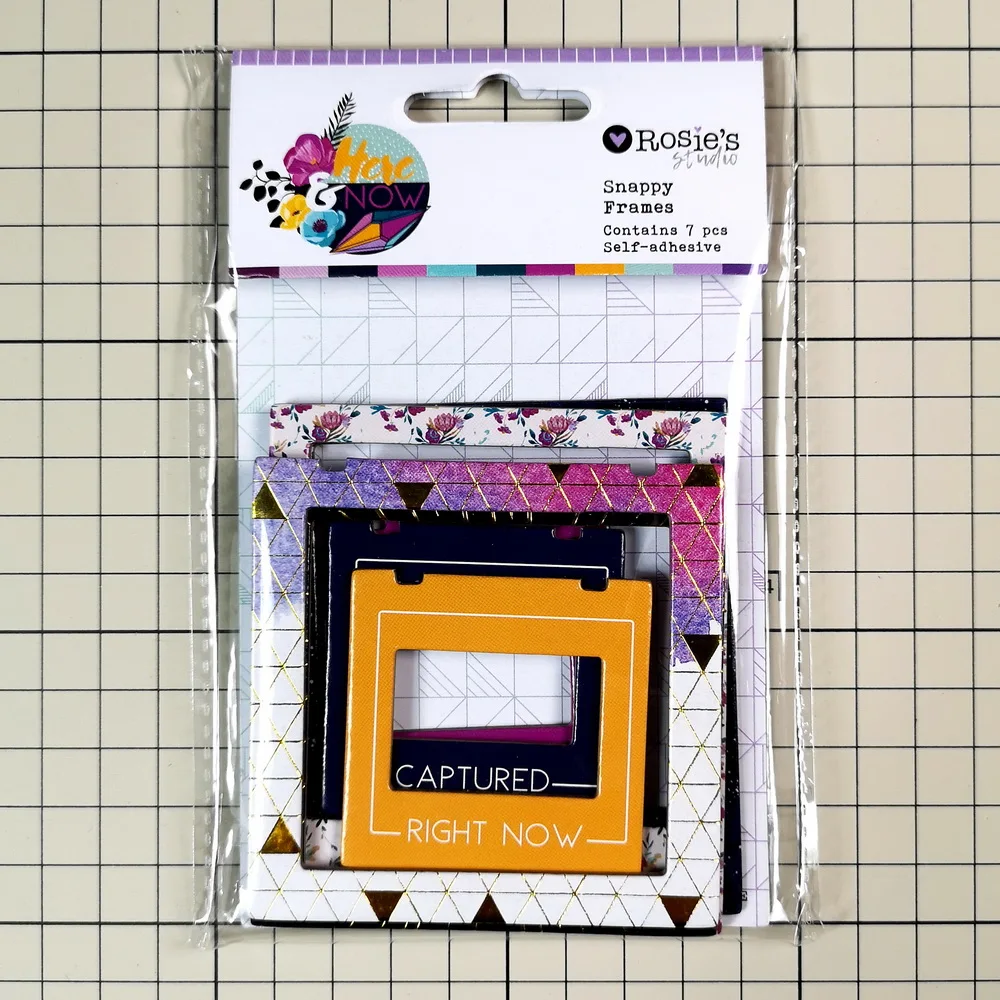 

CRZCrafter Snappy Frames Self-Adhesive Foil Design Chipboard Scrapbooking Cardmaking Journal Embellishments